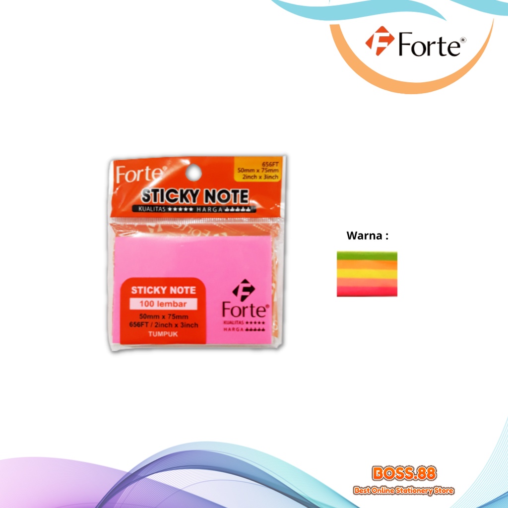 

STICK NOTE / NOTES TEMPEL FORTE CUBE 656FT 50 x 75 100S