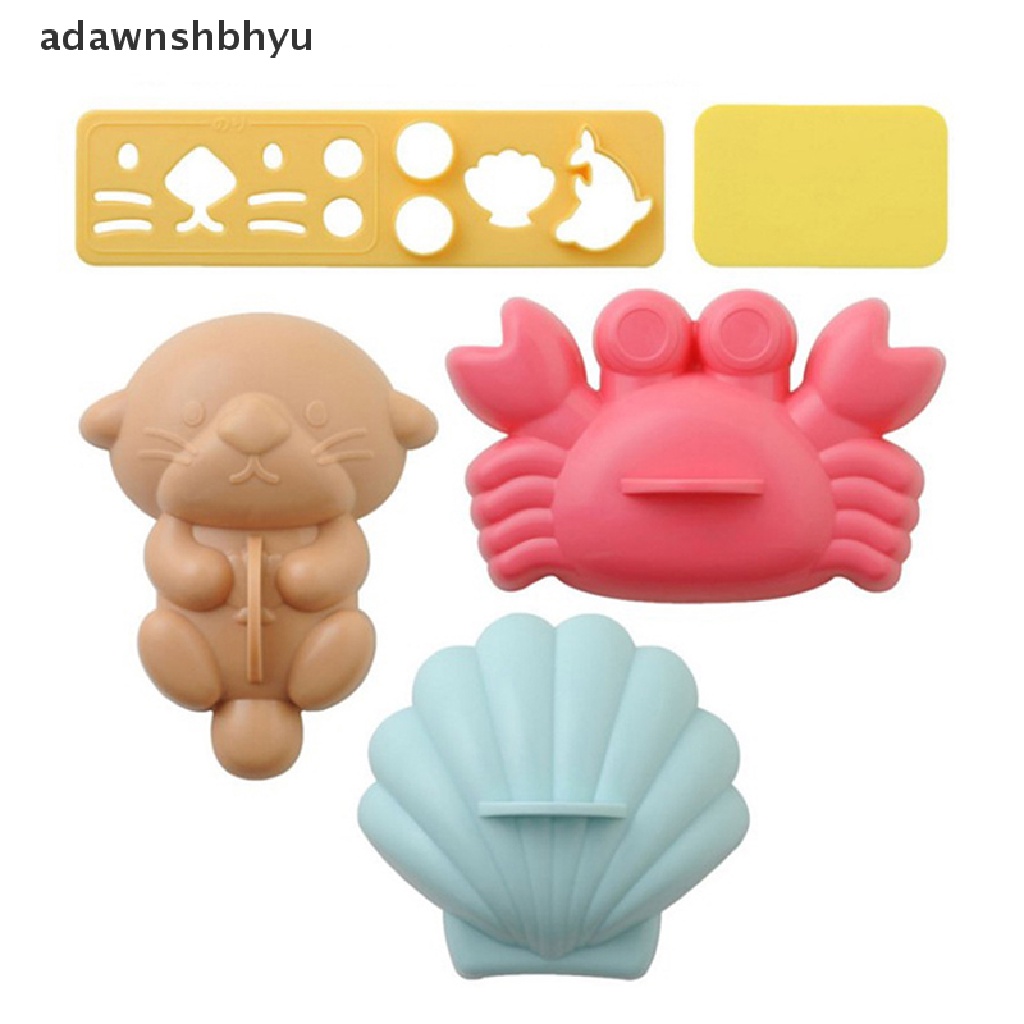 Adawnshbhyu 5pcs Sushi Maker Kartun Cetakan Bentuk Nasi DIY Lucu Gadget Jepang Sushi Tools ID
