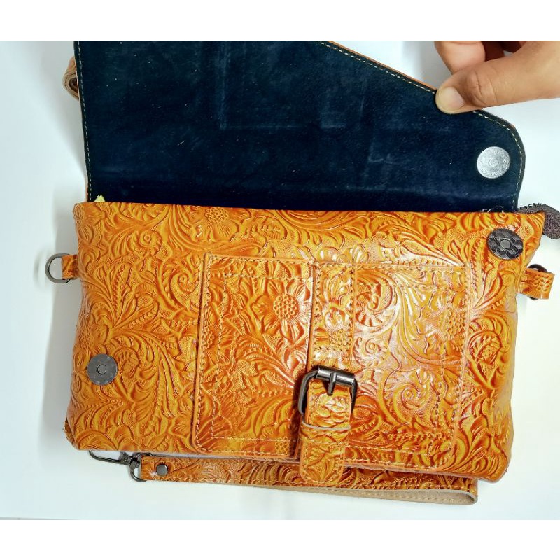 Clutch Bag Pria Kulit Asli Grammer