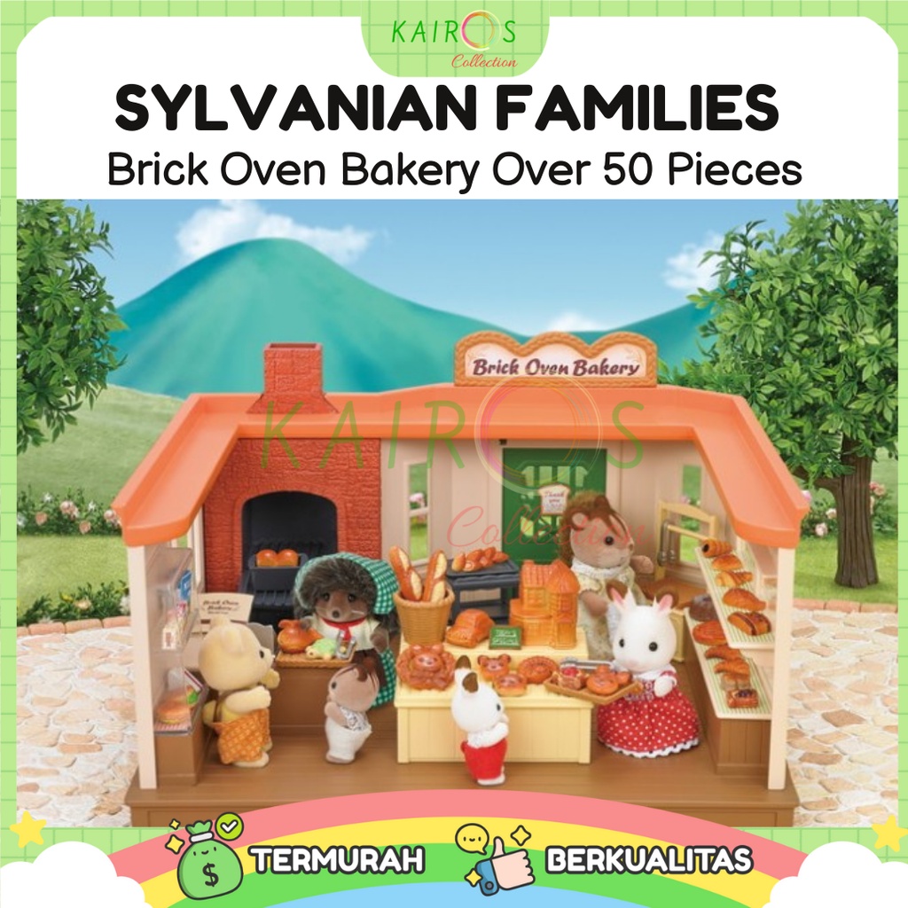 Sylvanian Families Brick Oven Bakery Over 50 Pieces