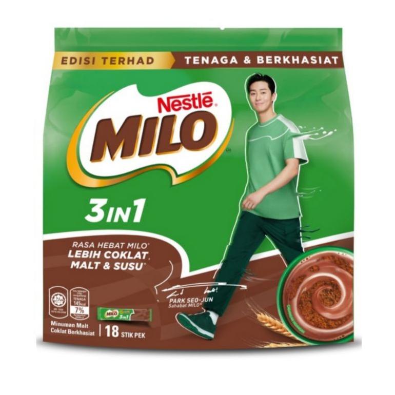 

[BAYAR DITEMPAT] MILO 3 in 1 Activ-Go KWave Malaysia (18 sachet)