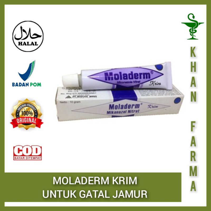 

MOLADERM KRIM 10 GR UNTUK GATAL JAMUR