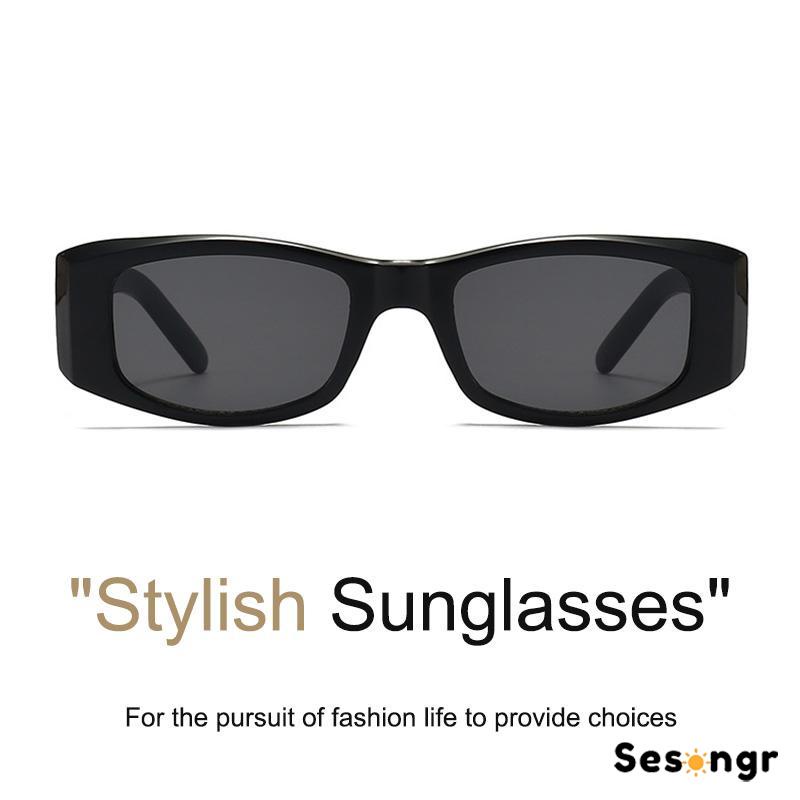 Kacamata Hitam Anti Radiasi Sunglass Retro Punk Hip-hop Gaya Untuk Wanita/Pria - SG