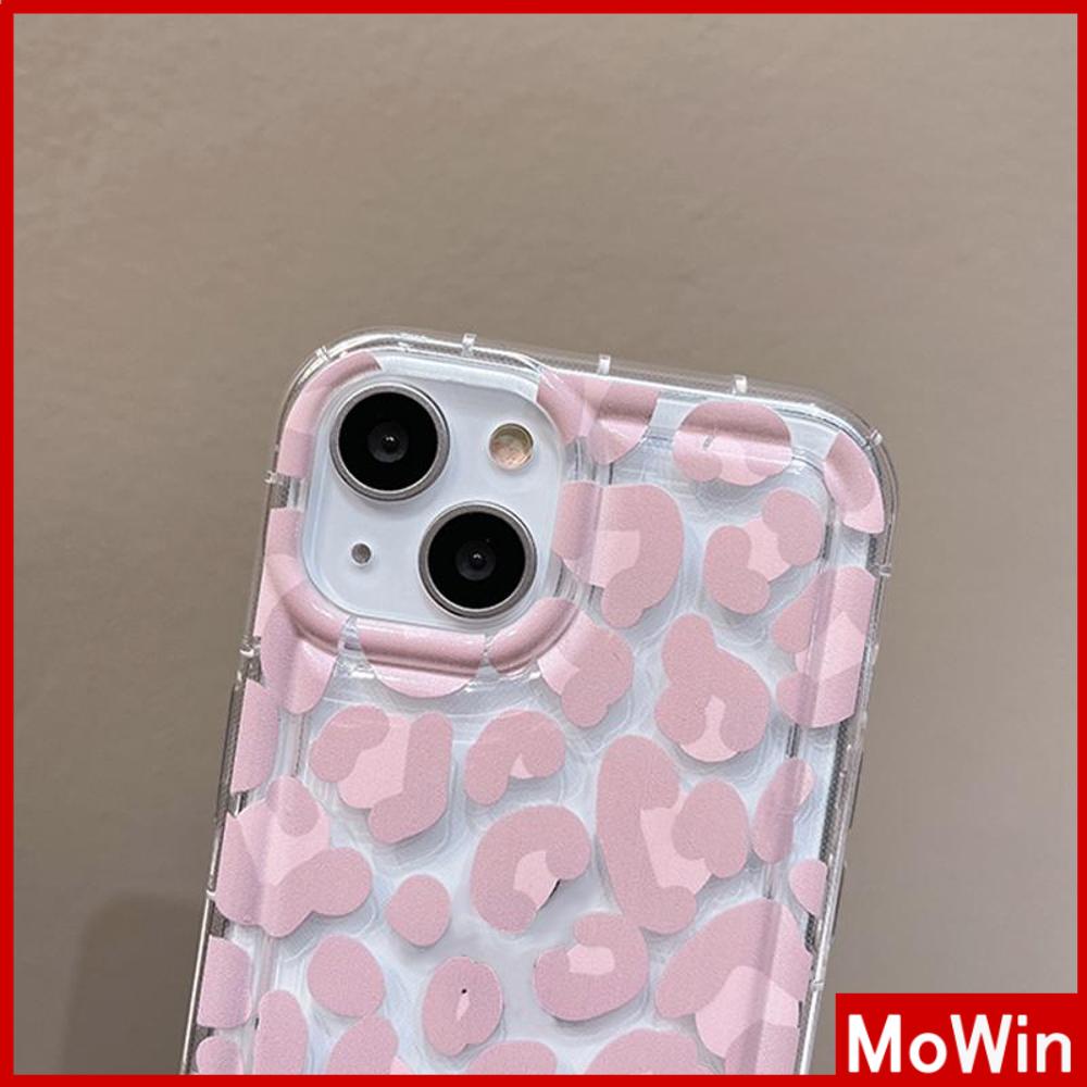 For iPhone 14 Pro Max iPhone Case Clear Case TPU Soft Case Airbag Shockproof Pink Leopard Cute Style Compatible with iPhone 13 Pro Max 12 Pro Max 11 Pro Max 7plus XR xs max
