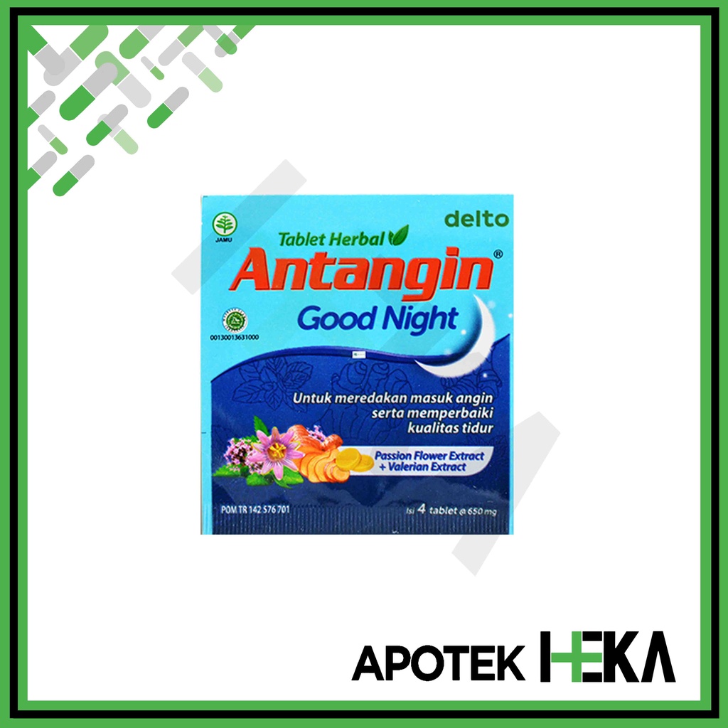 Antangin Good Night Strip isi 4 Tablet - Meredakan Masuk Angin (SEMARANG)