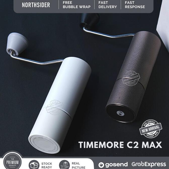 TIMEMORE CHESNUT C2 MAX COFFEE GRINDER BLACK - PENGGILNG BIJI KOPI stok ada terus