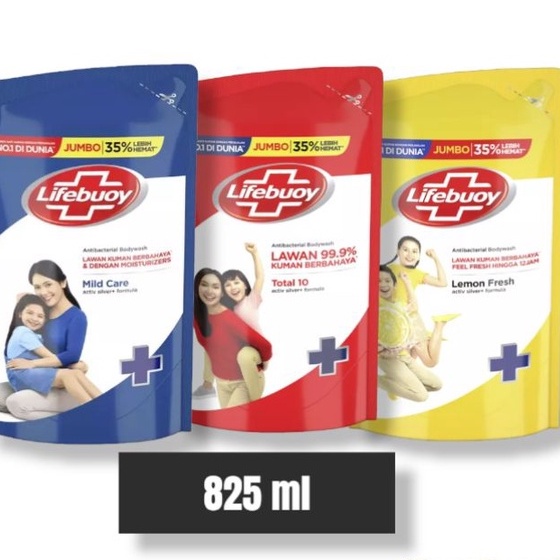 LIFEBUOY Refill 825ml - Sabun Mandi Cair lifeboy