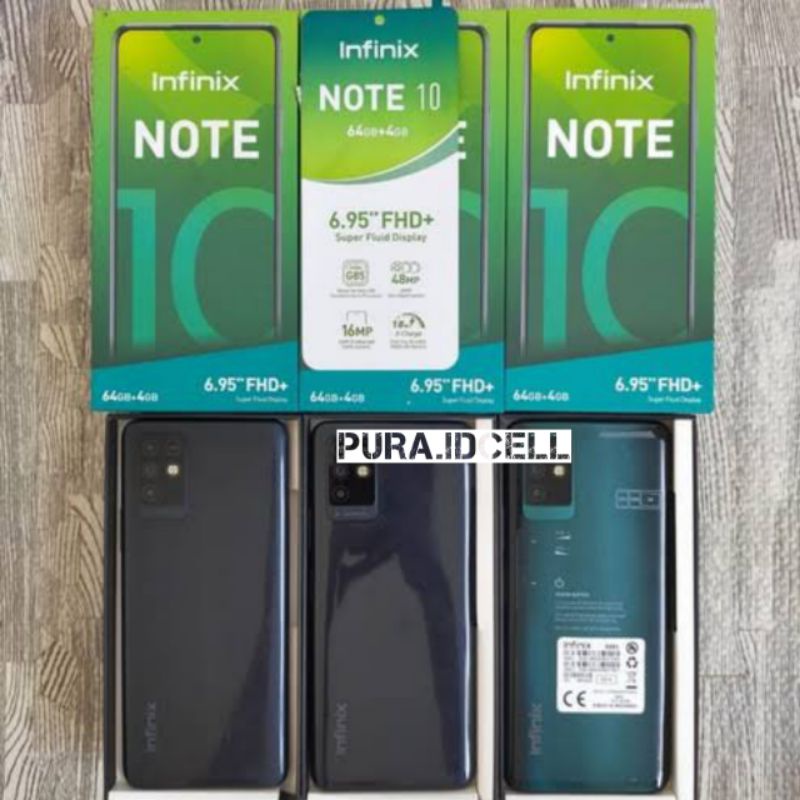 Infinix note 10 4/64 Second Fullset Batangan