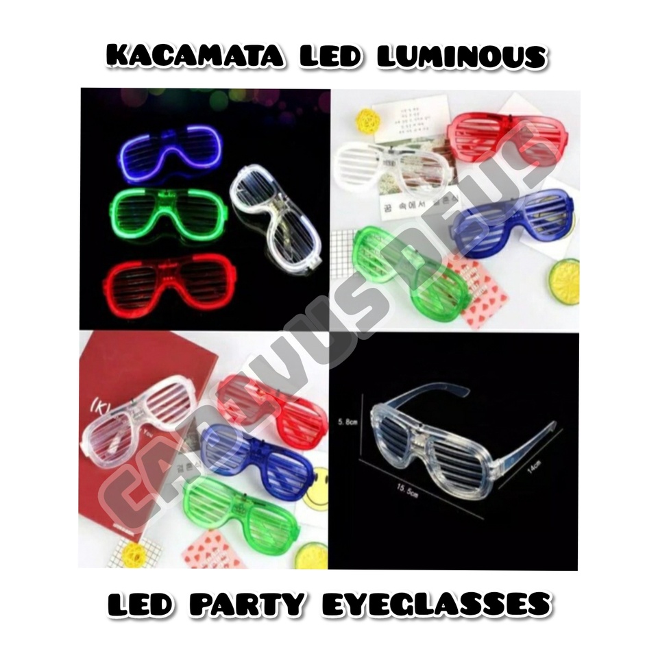 Kacamata LED Luminous - LED Party Eyeglasses