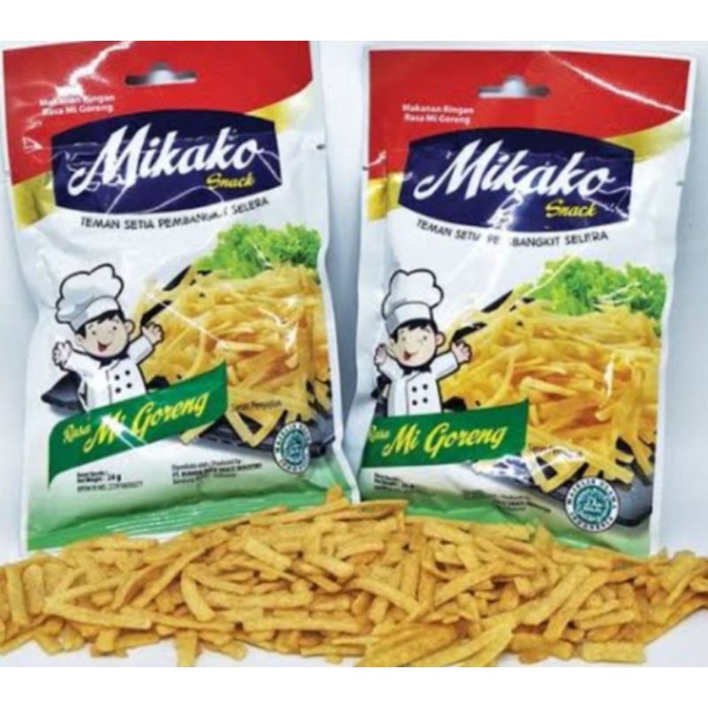 

MIKAKO SNACK MAKANAN RINGAN rasa MIE GORENG 18g