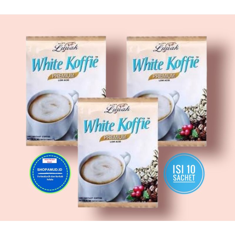 

Luwak white koffie renceng ( 10 Sachet )