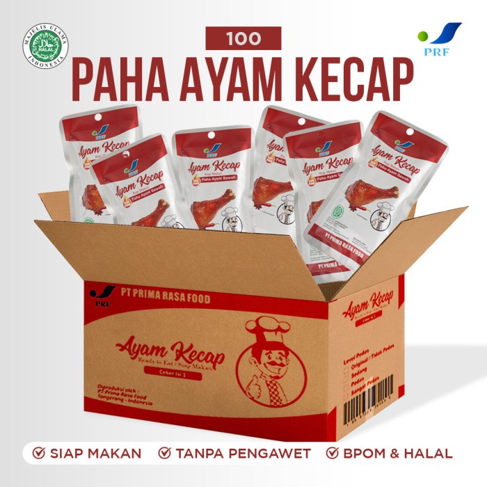 

⭐BISA COD⭐ PRF Paha Ayam Kecap Instan Makanan Cepat Saji 100 pcs FREE GIFT