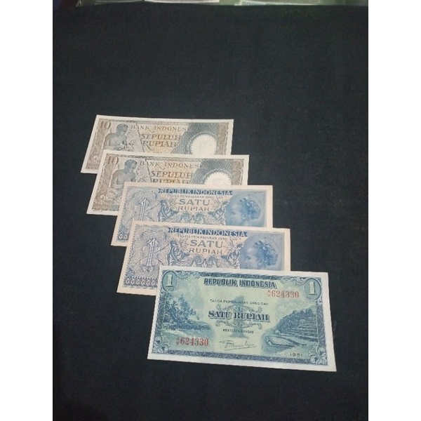 uang kuno indonesia set mahar nikah 23 rupiah asli.S28