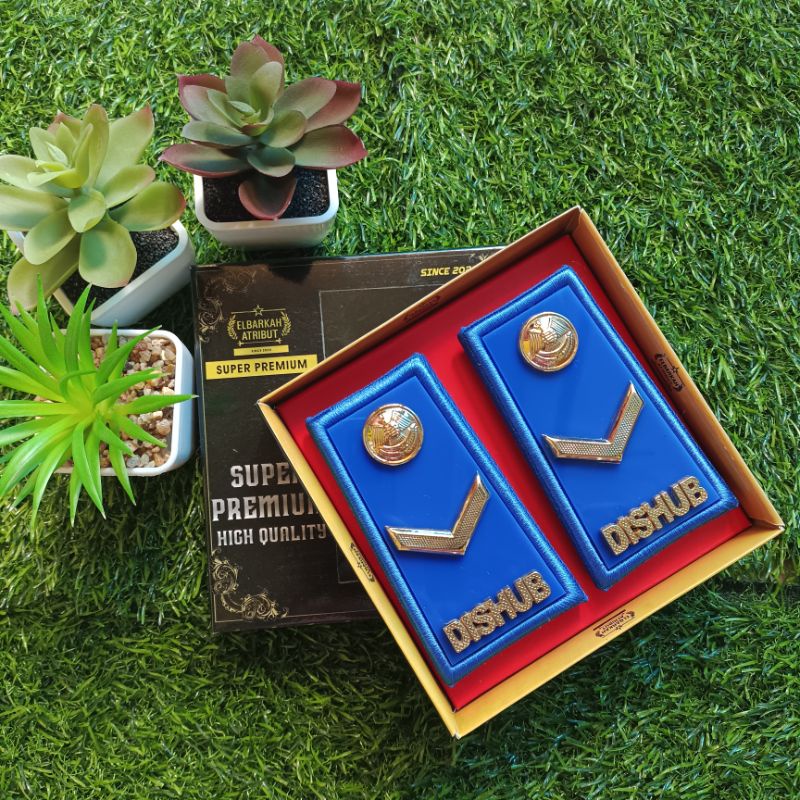 PANGKAT DISHUB 2A DASAR AKRILIK LIS BORDIR/ ATRIBUT DISHUB/PANGKAT DISHUB