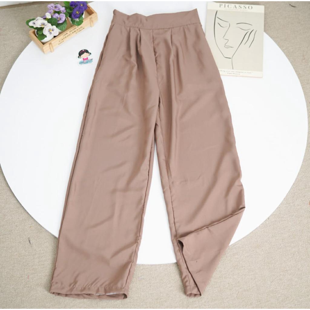 BEFAST- ZFS OOTD PANTS SHELLY / GEMMA PANTS / Celana Kantor Terlaris / Celana Panjang Polos Formal / Fashion Wanita Modis / Celana Casual Wanita Kerja / Outfit Remaja Kekinian