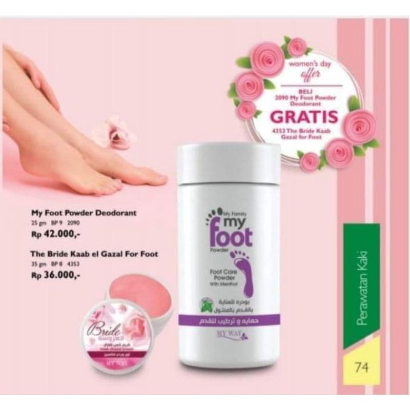 My Foot My Way Cream Kaki My Way Deodorant Powder Untuk Kaki dari My Way My Foot with Moisturizer Fo