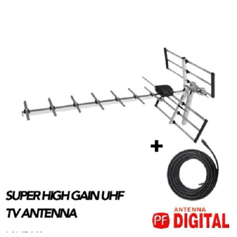 PF Antenna Digital HD 18 Antena Outdoor Digital + Kabel 10 Meter HD18