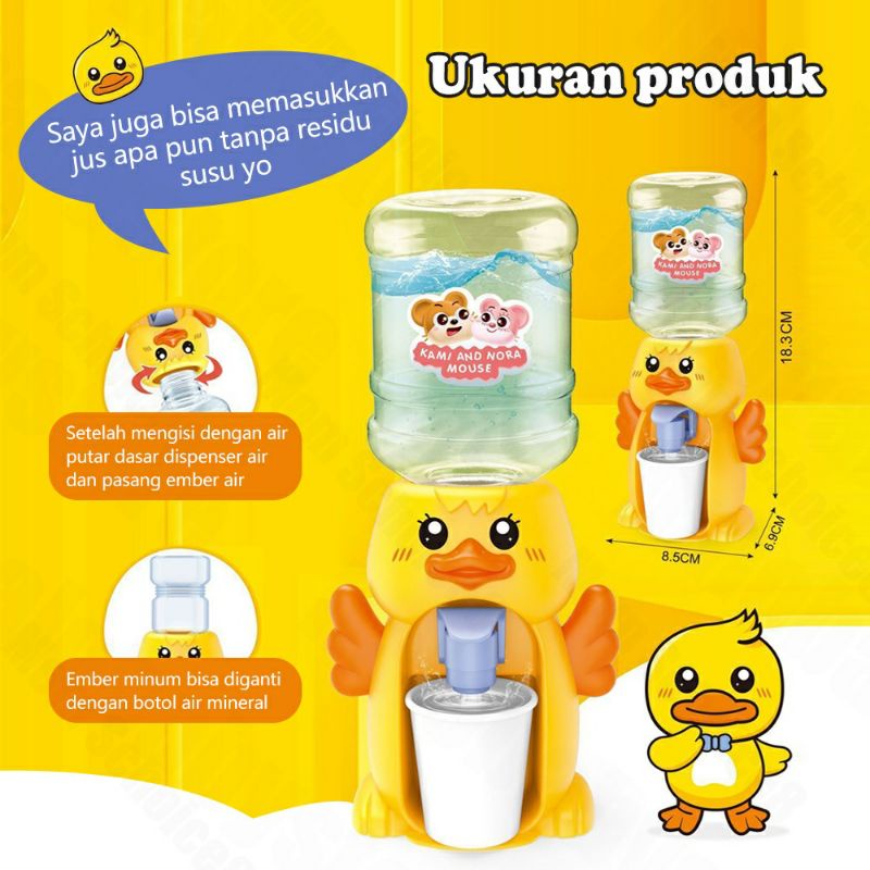 DISPENSER MINI ANAK KARAKTER GALON DISPENSER MINI SIMULASI AIR MINUM ANAK MAINAN ANAK GALON MINI MAINAN EDUKASI BANJARMASIN