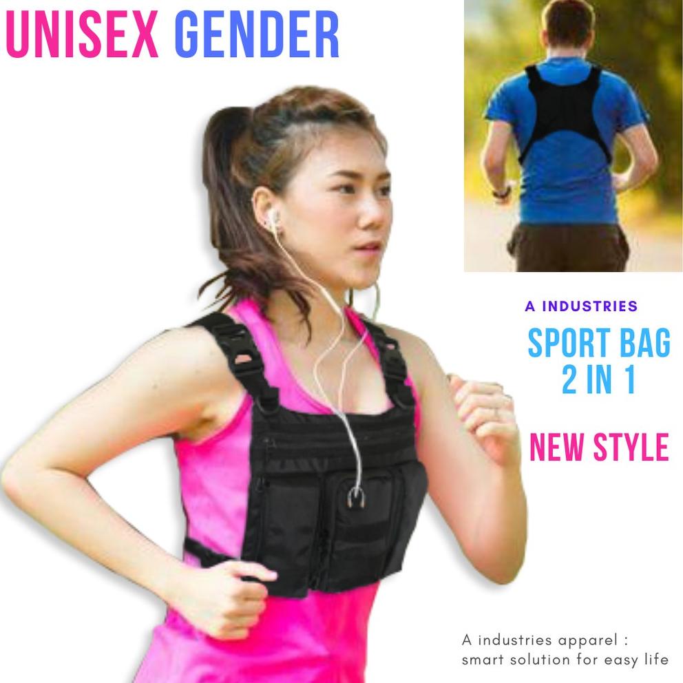 Tas Selempang Dada Olahraga Tactical Bersepeda Jogging Gadget ‑ UPG.10De22ᴳ