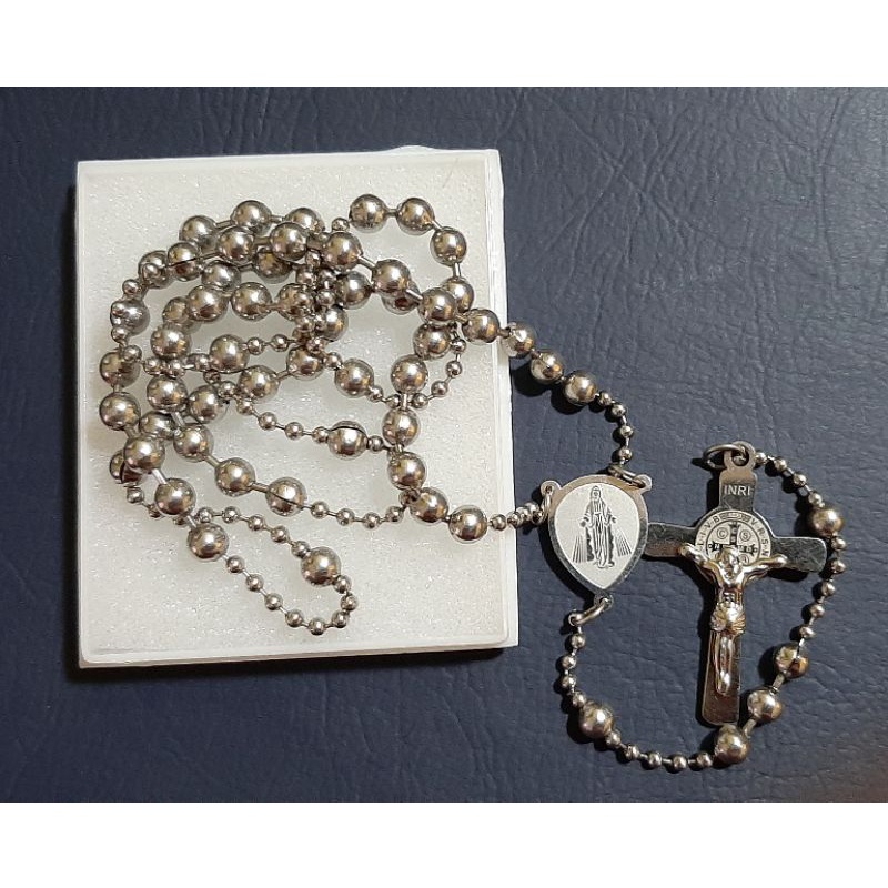 5 ml rosario besi putih asli Maluku
