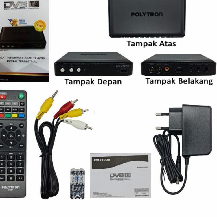 Terpercaya tv digital set top box Polytron pdv 600T2 610T2 dvb t2 stb dvbt2 tv tabung tv led