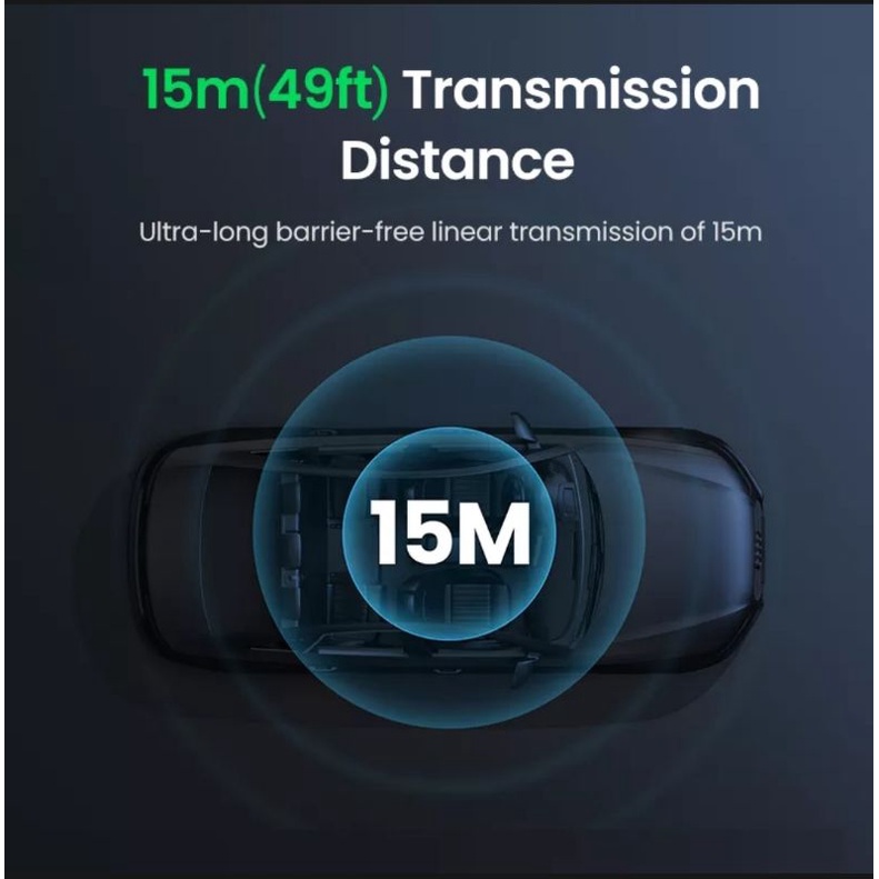 Ugreen Bluetooth Receiver 5.3 Audio Receiver with Mic Jack 3.5mm For Car Audio Speaker Hifi
