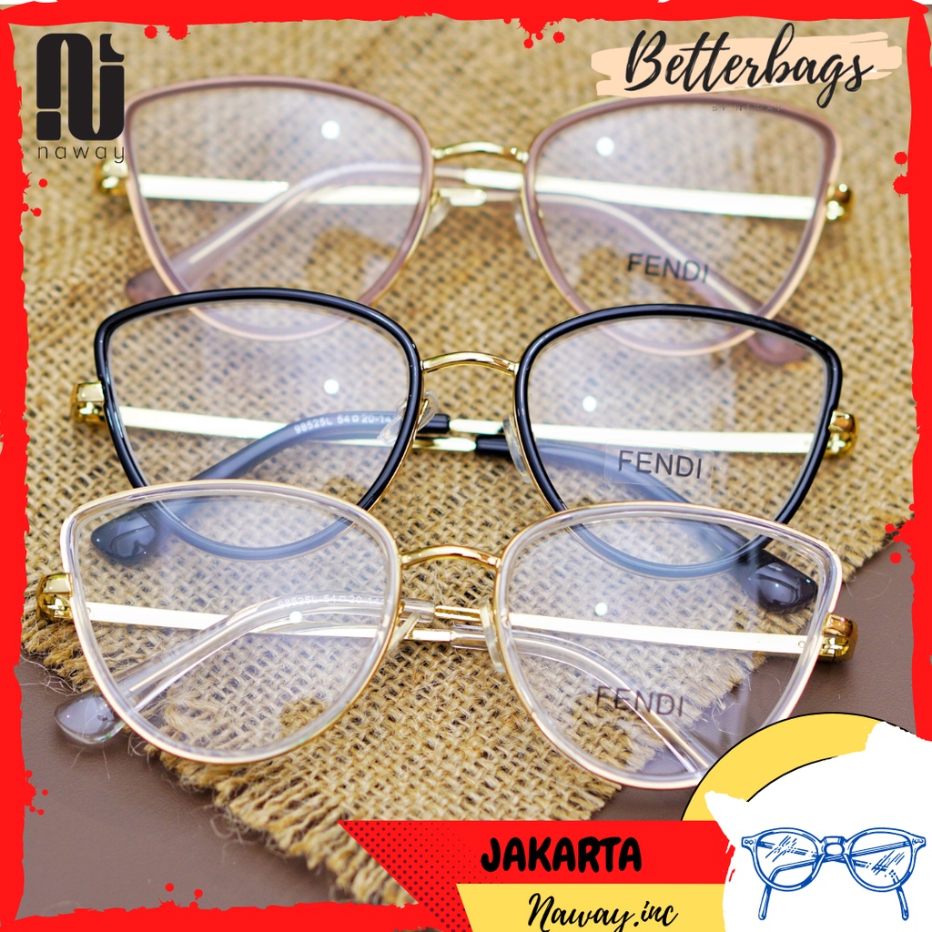 Frame Kacamata Model Korean Cat eye Wanita JY-607