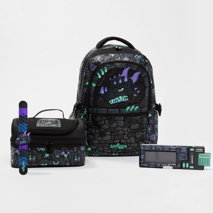 

SMIGGLE BAP ATTACH HEY BLACK DINO - IGL444243BLK