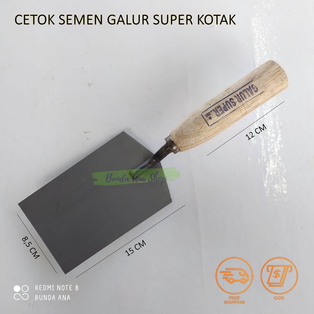 Sendok Semen Galur Asli kotak / cetok galur super kotak / sendok semen Galur Baja kotak