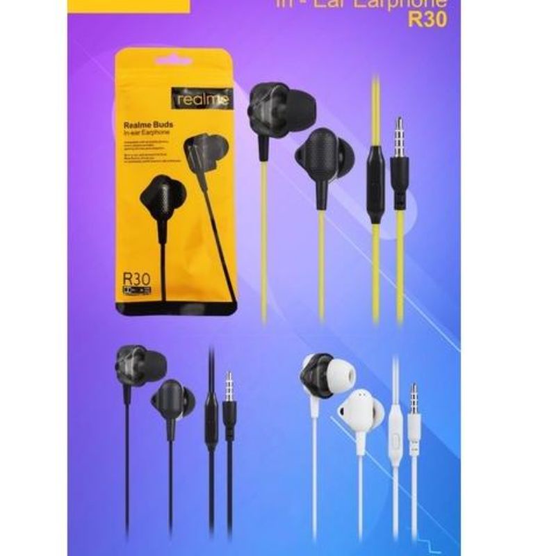 ISC Headset REALME R30 Buds Super Bass High Quality