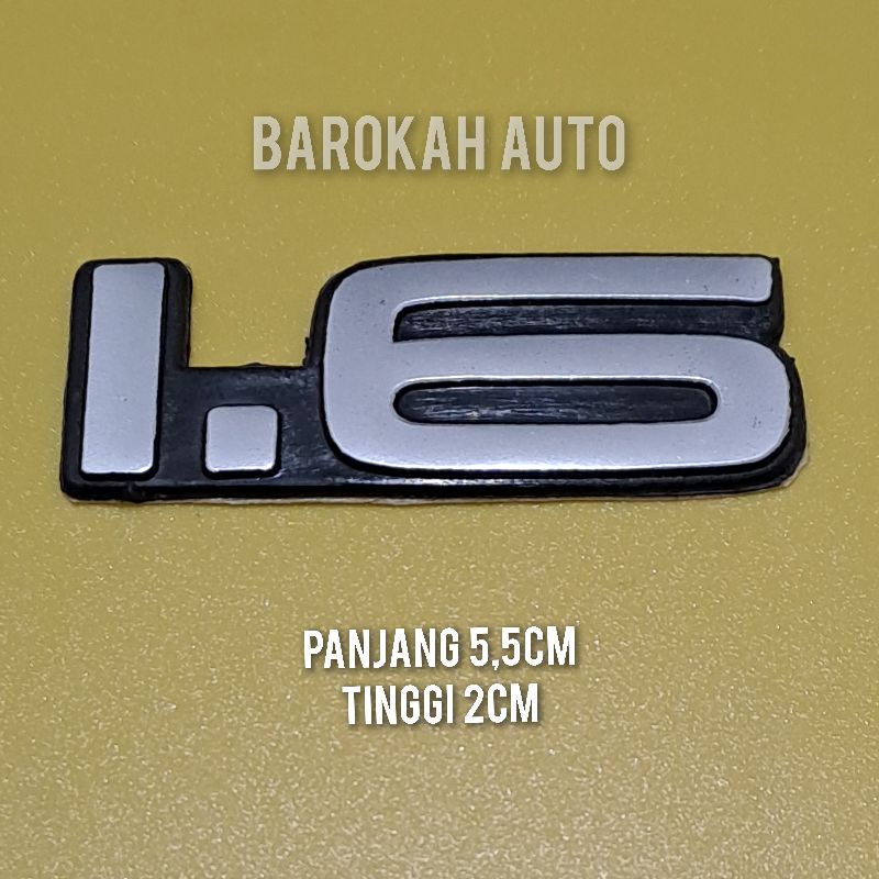 emblem 1.6 untuk mobil corolla twincam