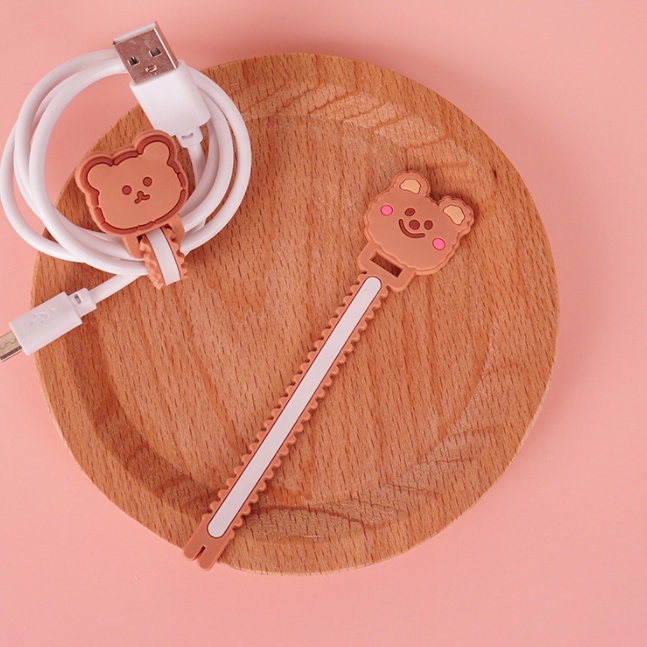 ❤ IJN ❤ CORD HOLDER 3D TEBAL PENJEPIT KLIP PENGIKAT KABEL CHARGER CARTOON KARAKTER