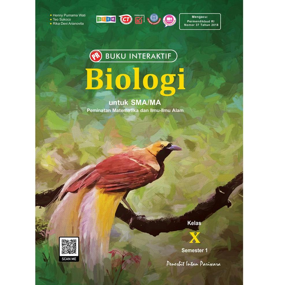 ざ Buku LKS PR Biologi SMA Kelas 10 11 12, X XI XII TH 2022 Semester 1 & 2 Intan Pariwara ㄴ