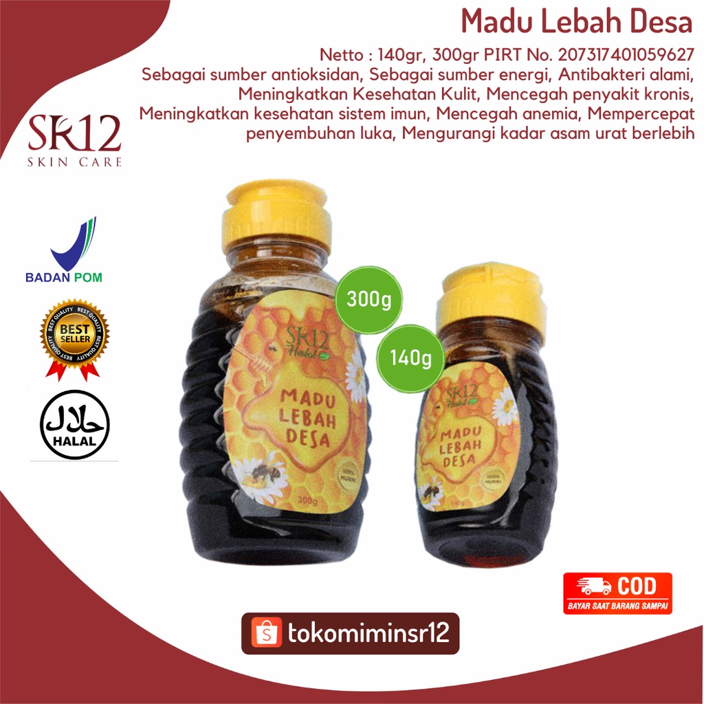 

Madu Lebah Desa SR12 / Madu Sehat Berkhasiat / Daya Tahan Tubuh / Madu Hutan / Untuk Imun / Madu Asli / Madu Hutan Baduy / Madu Murni / Madu Imunitas