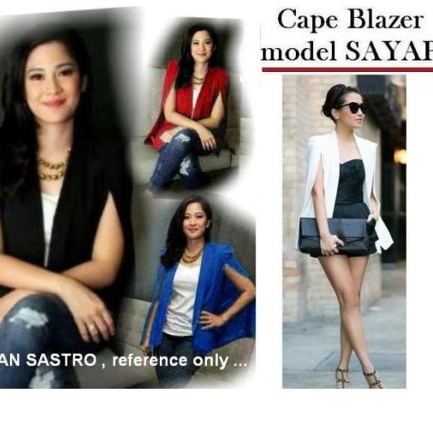 Cape Blazer Sayap size L Outer Vest Blazer Wanita Blazer Kantor Wanita Blazer Sayap Outer Wanita