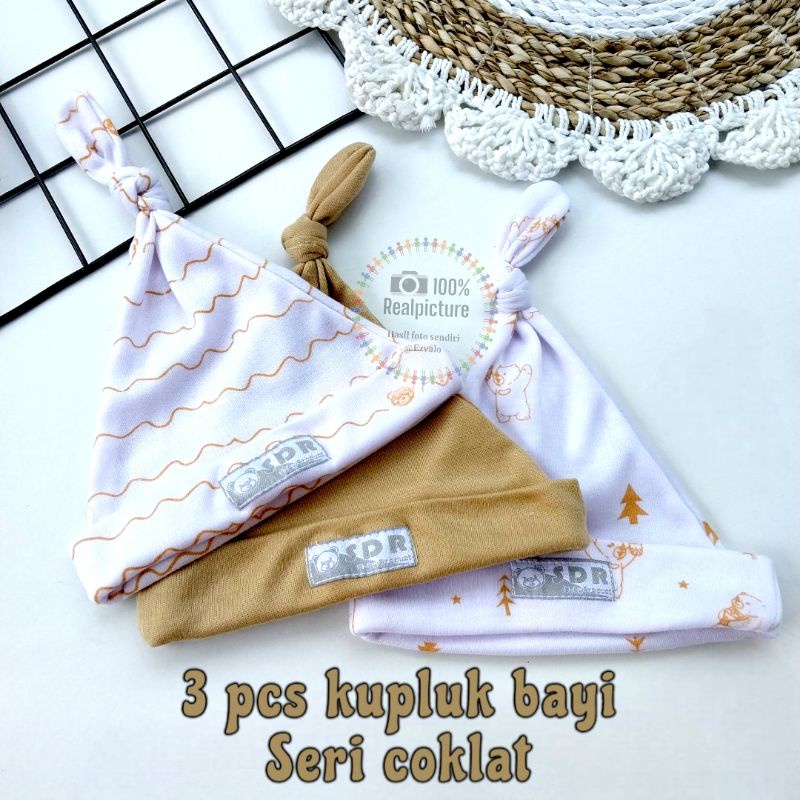 KUPLUK BAYI NEWBORN 0-3 BULAN SERI COKLAT