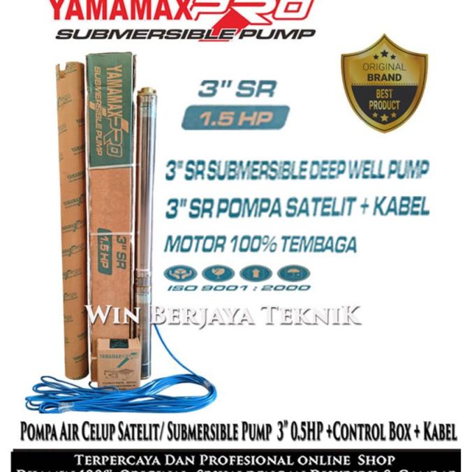Pompa Air Satelit Submersible 3 Inch 1.5Hp Pompa Sible Yamamax Pro