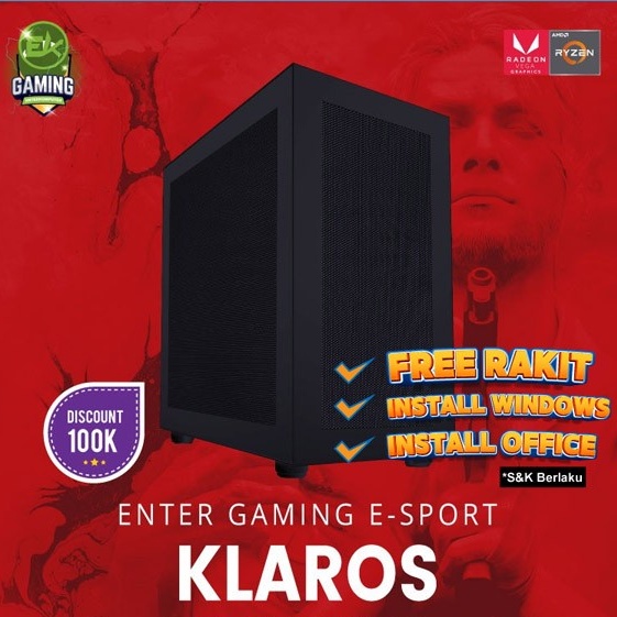 PC Rakitan EnterKomputer Gaming E-Sports - Klaros