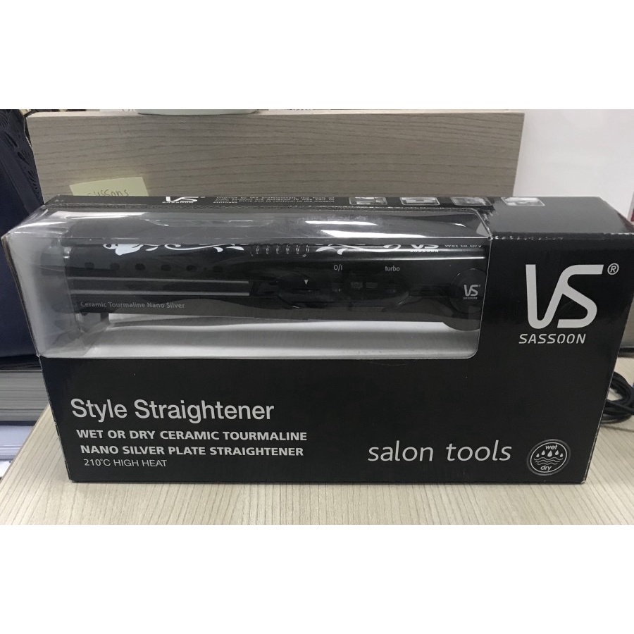 Catokan Vidal Sassoon VS27BP Wet or Dry Hair Straightener