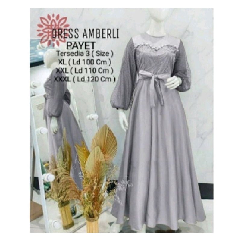 baju gamis brokat terbaru wanita COD