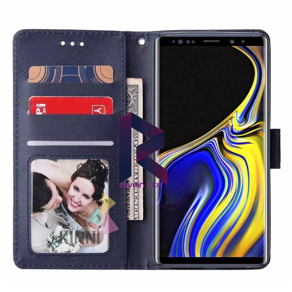 CASE SAMSUNG GALAXY NOTE 9 FLIP WALLET LEATHER KULIT PREMIUM SARUNG BUKA TUTUP KESING HP FLIP CASE SAMSUNG GALAXY NOTE 9