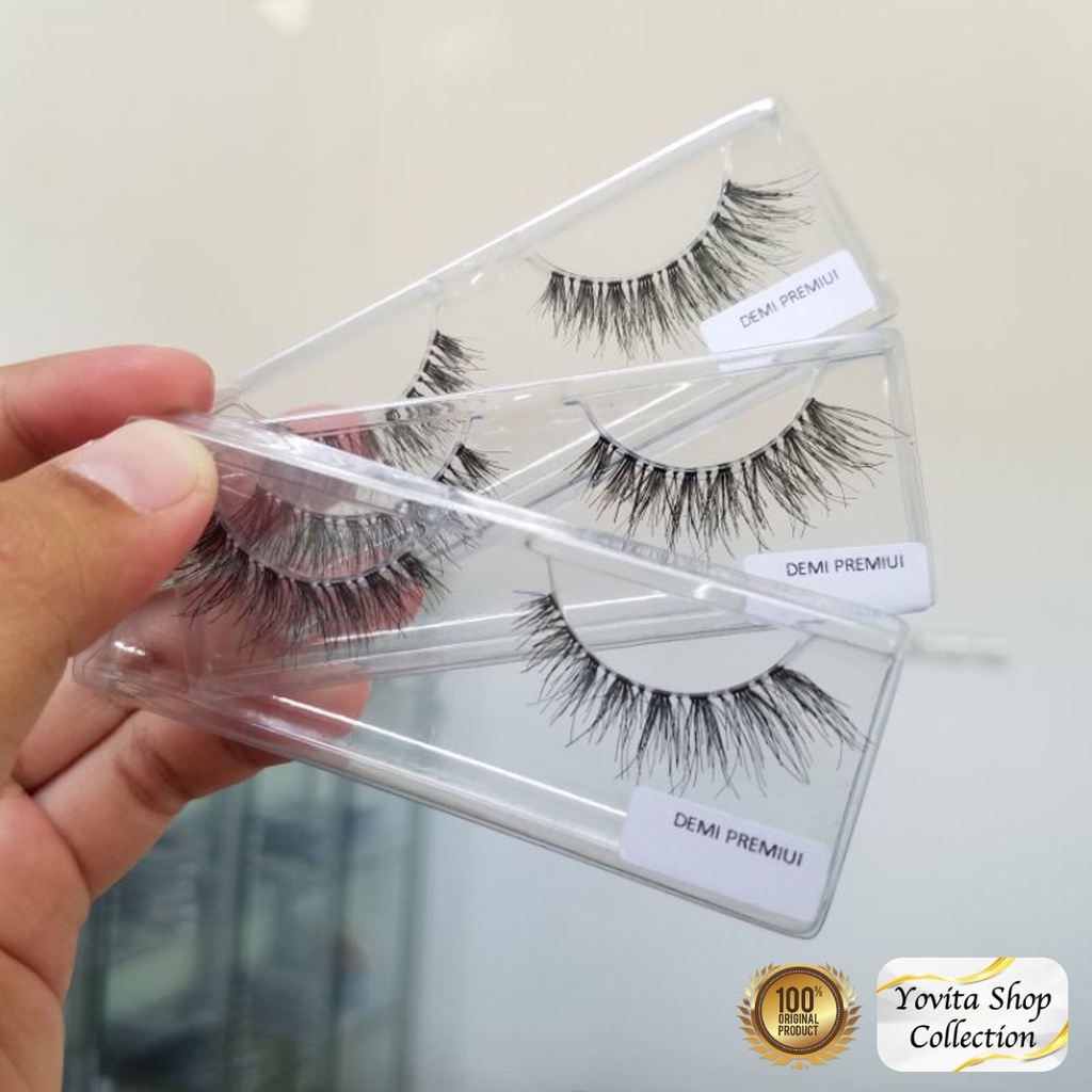 Bulu Mata Palsu Natural Varian Demi Premium. Fake Eyelash Handmade Premium