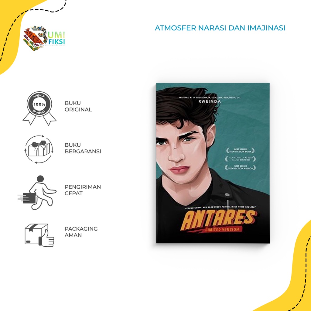 Buku Novel Antares - Rweinda - Loveable - Bumifiksi