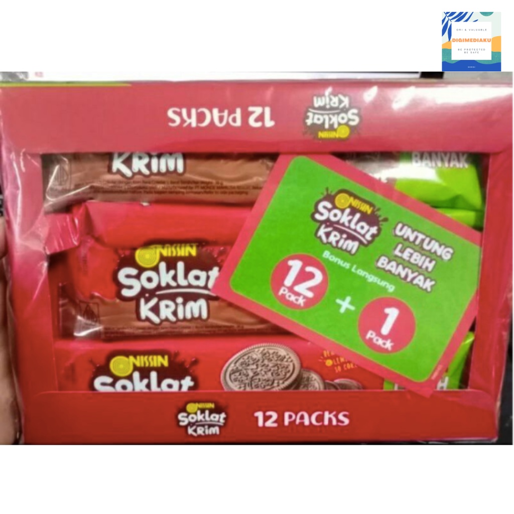 

NISSIN SOKLAT KRIM NISSIN COKLAT KRIM 1 box isi 12 pack