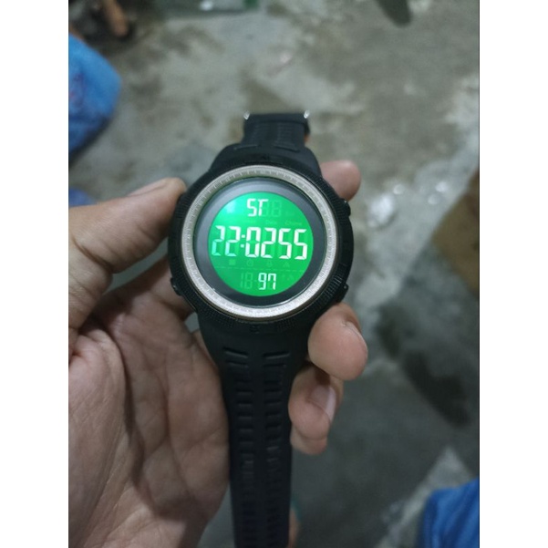 Jam Tangan Pria Digital SKMEI Green LED sporty 1251 Water Resistant 50M