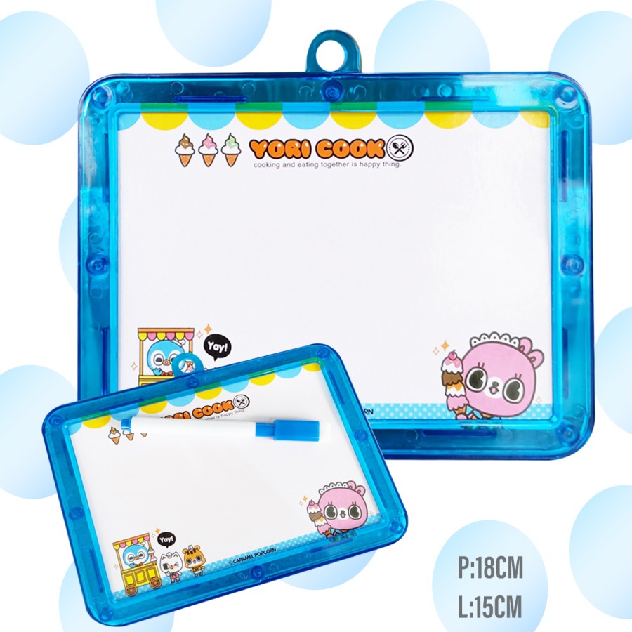 Papan tulis mini whiteboard + Spidol - Papan Tulis Anak Nora Band