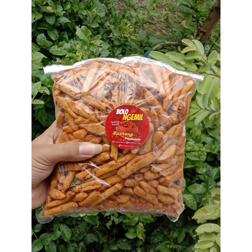 

( BISA COD )BASRENG PEDAS DAUN JERUK 500 GRAM / BASRENG STIK / BASO GORENG