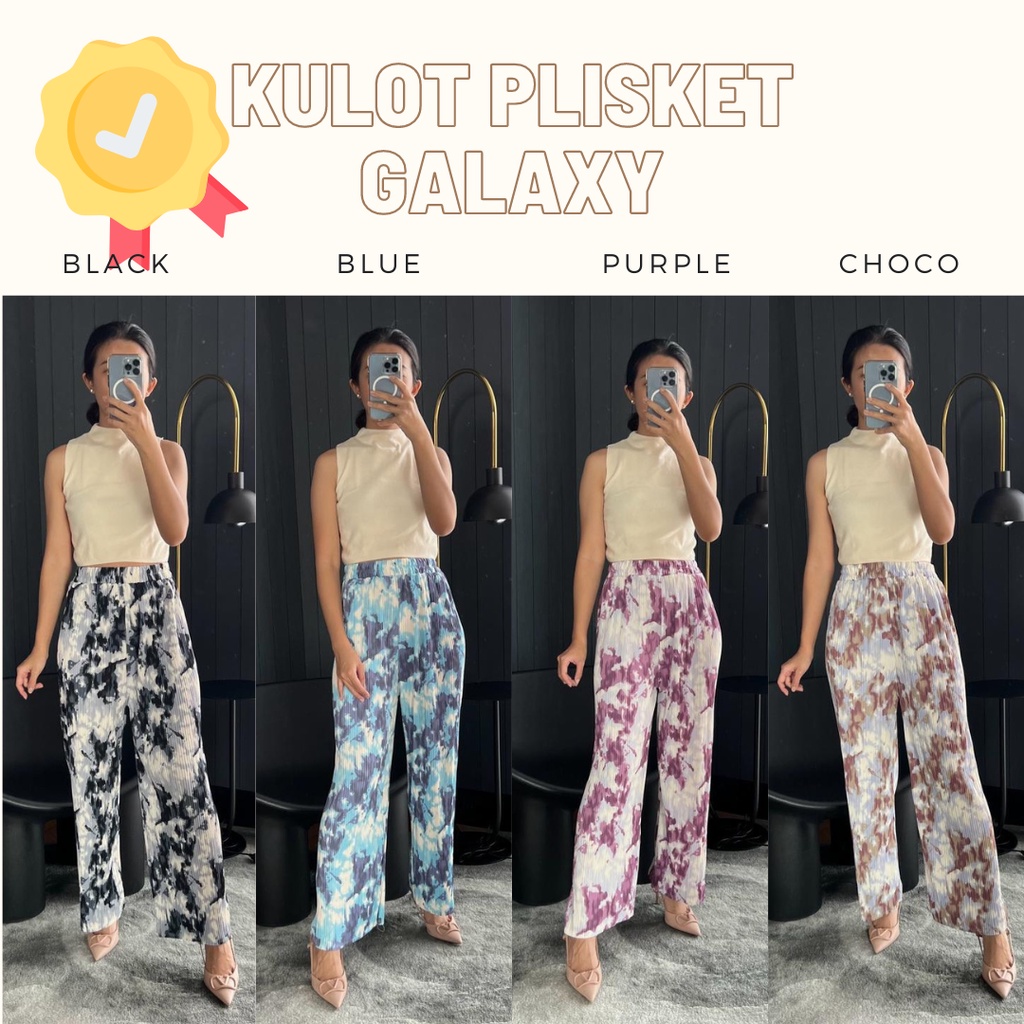 MBL Kulot Motif Plisket Bangkok / Pleated Pants