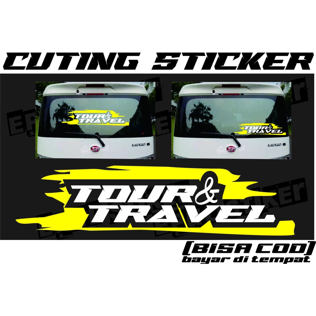 STIKER MOBIL TOUR DAN TRAVEL KEREN,STIKER MOBIL KEREN