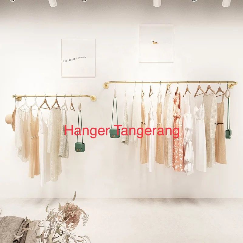 Gantungan Baju Dinding 150 Cm  / Gantungan Baju Tembok / Gawang Baju / Gantungan Baju